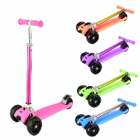Best Selling High Quality Colorful Oxidative Tube 3 Wheels Foldable Kids Kick Scooter (SF-SW030D)